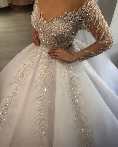 Luxury Crystal Bridal Gown