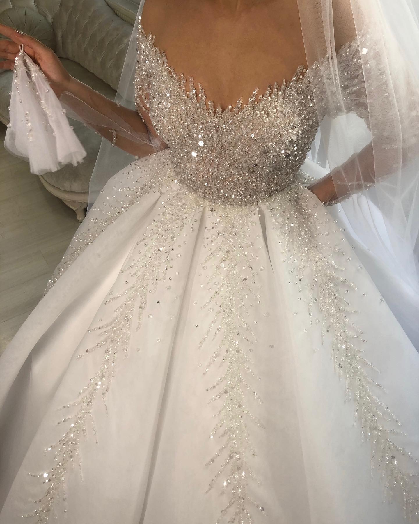 Luxury Crystal Bridal Gown